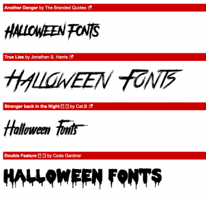 Halloween Fonts 1