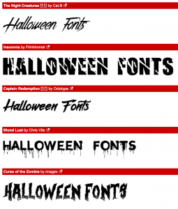 Halloween Fonts 3
