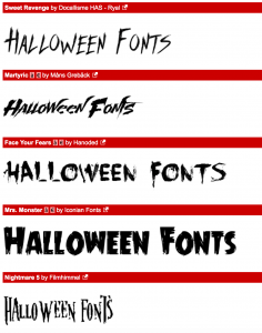 Halloween Fonts 4