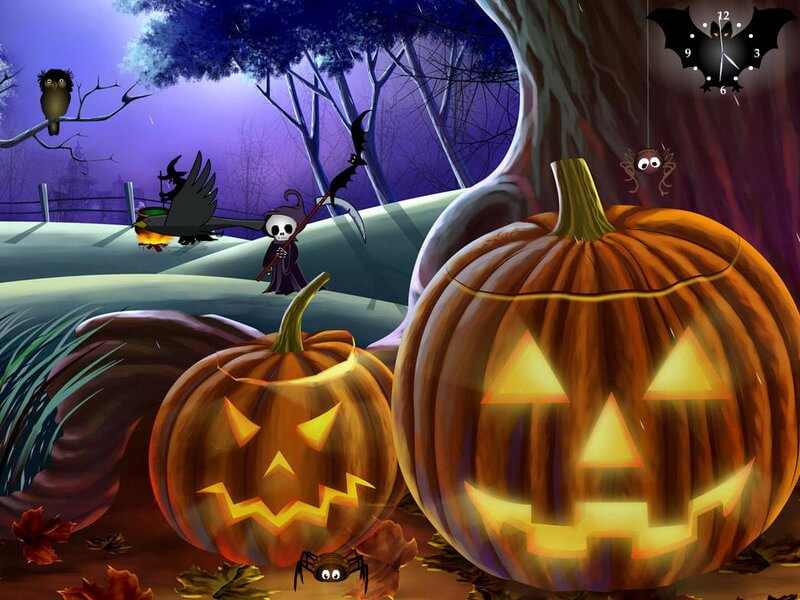 Halloween Screensaver Pumpkins