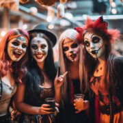 Glendale Halloween: women in spooky Halloween costumes