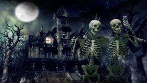 glendalehalloween : happy halloween wallpaper skeletons haunted house