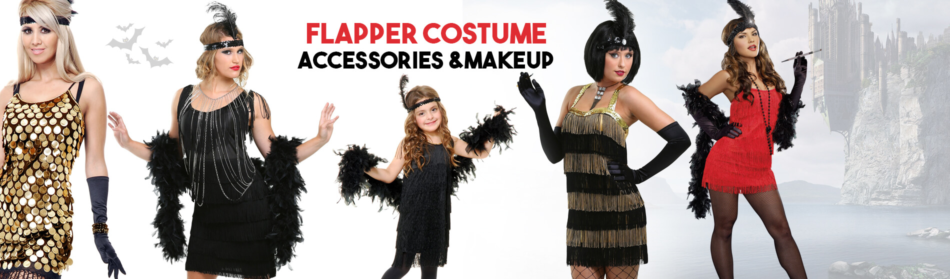 Glendale Halloween : Flapper-Costume-Accessories-Makeup