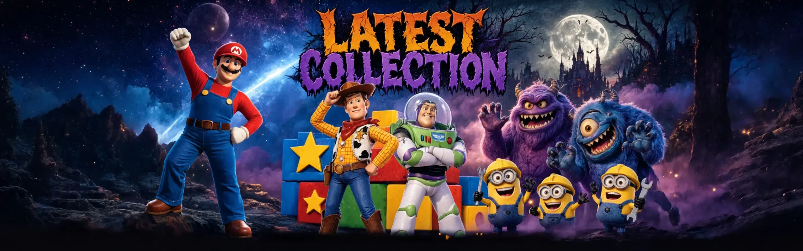 Mario and Toy story costumes