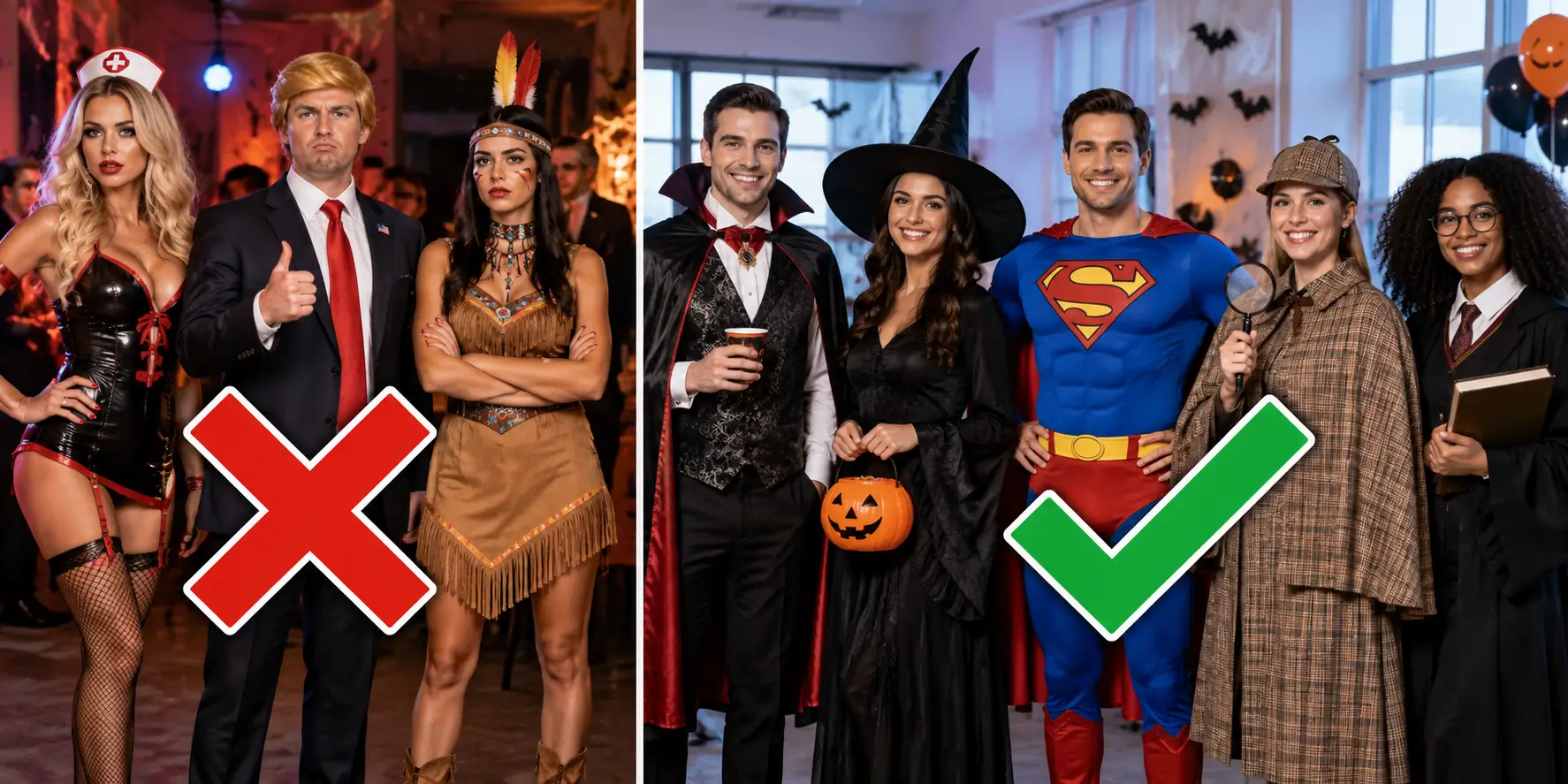 avoid wearing in a Halloween Party avoid wearing in a Halloween Party