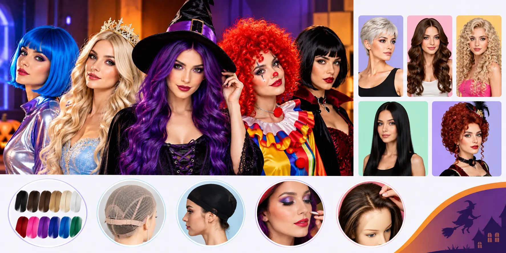 Choose a Wig Color That Matches Your Costume Choose a Wig Color That Matches Your Costume