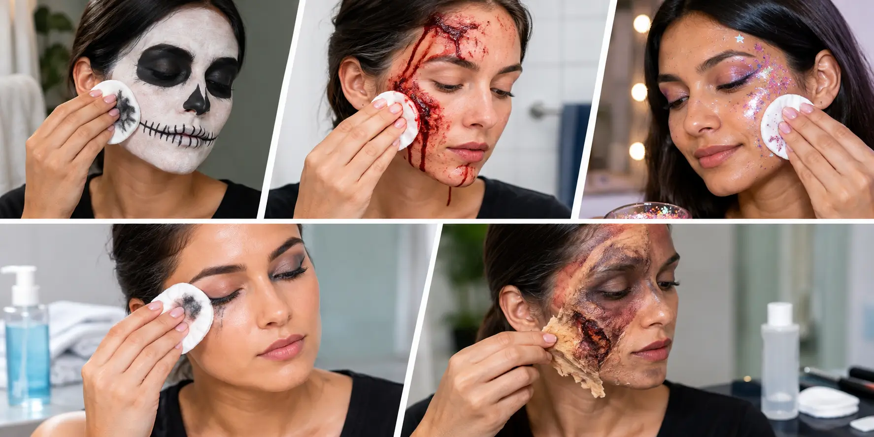 Remove Different Types of Halloween Makeup Remove Different Types of Halloween Makeup