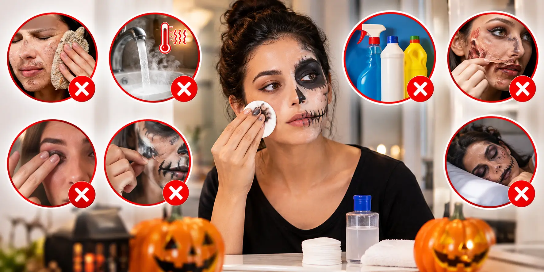 Avoid When Removing Halloween Makeup Avoid When Removing Halloween Makeup