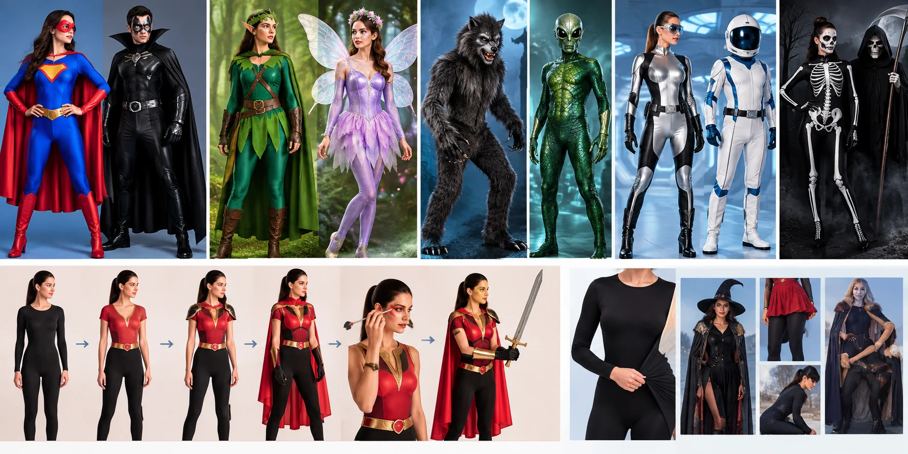 Characters Can You Build With a Simple Bodysuit Characters Can You Build With a Simple Bodysuit